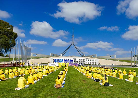 Image for article Australien: Viertägige Aktion mit Kundgebung vor dem Parlament – gegen Chinas größte Menschenrechtstragödie